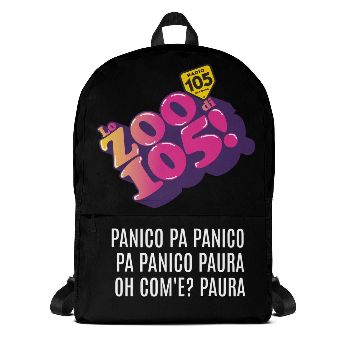 Zaino Zoo Ufficiale-Panico Paura Nero