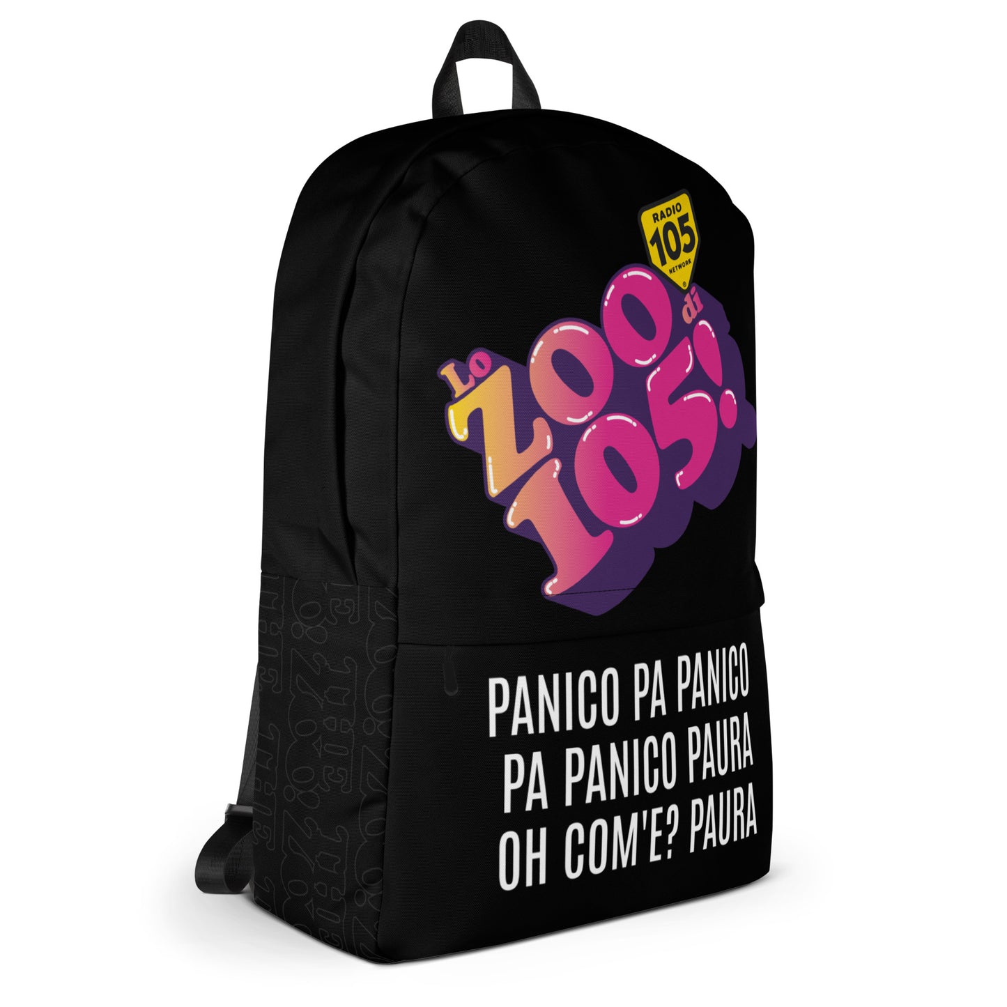 Zaino Zoo Ufficiale-Panico Paura Nero